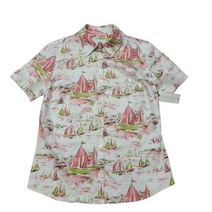 Charter Club Golf Collection New St Andrews Sailboat‎ Womens Size 4 White Pink